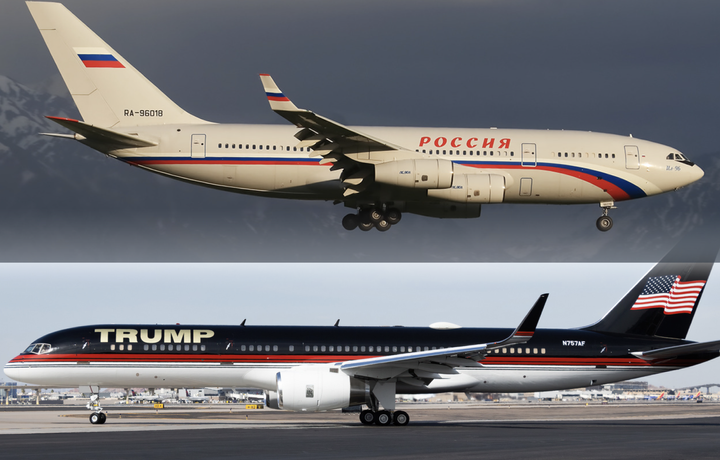 Trump & Kremlin Airplane Together in Washington DC After the Debate
